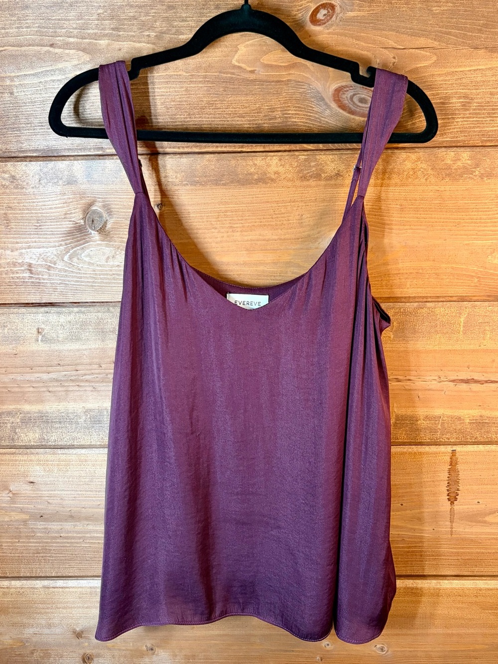 Evereve Scoop Neck Cami Tank Top - Plum Size Medium 💕💜